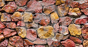Colorful pebble stones for wall texture background