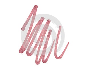 Paint brush stroke texture watercolor isolated on a white background