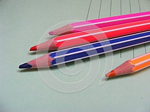 Colorful pencil colors