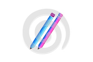 Colorful pencil icon design.