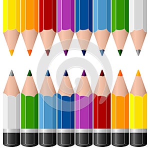 Colorful Pencils Borders