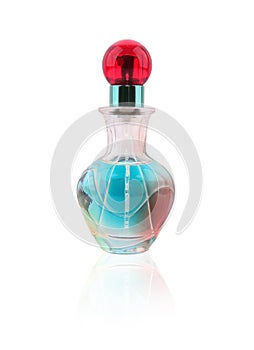 Colorful perfume bottle