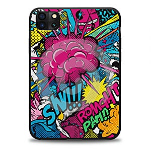 Colorful phone case featuring a comic book-style design with vibrant pop art photo