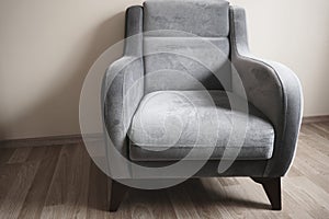 Colorful photo of single seat and minimalism symbol. photo