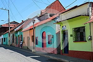 Colorful picturesque town of Flores Guatemala