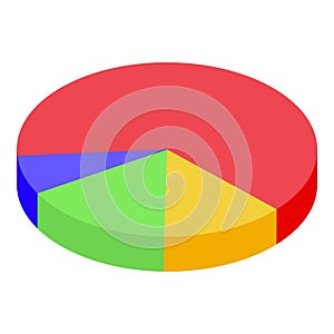 Colorful pie chart representing market share analysis