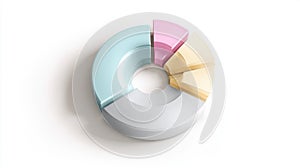 A colorful pie chart is shown on a white background