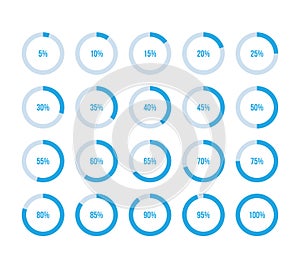 Colorful pie charts