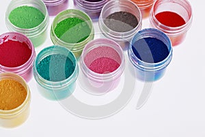 Colorful pigments powders