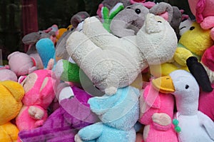 Colorful Pile of Stuffed Animals