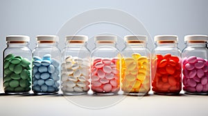 Colorful Pill Collection Encased