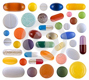 Colorful pills