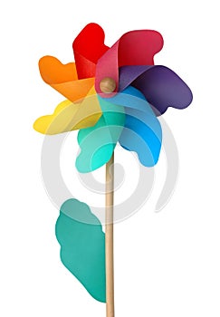 Colorful pin wheel isolated