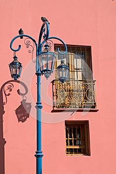 Colorful Pink Wall in La Boca photo