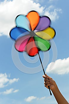 Colorful pinwheel