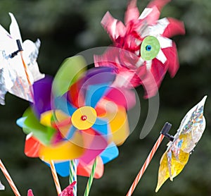 A colorful pinwheel