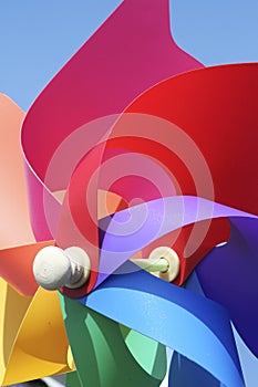 Colorful pinwheel childs toy photo