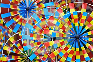 Colorful pinwheel toys