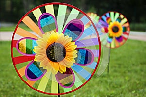 Colorful pinwheels