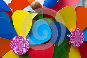 Colorful pinwheels