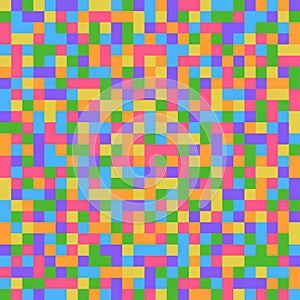 Colorful Pixel Pattern or Background in Pixel Art