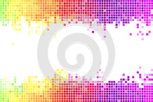 Colorful pixels background vector illustration