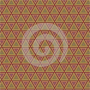 Geometric Native Triangle Textile Colorful Fabric Clothing Vector Background Texture Pattern