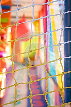 Colorful plastic background from the children's playground