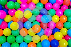 Colorful plastic ball