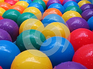 Colorful plastic balls