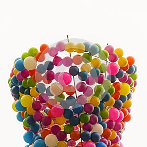 Colorful plastic balls