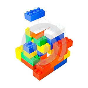 Colorful plastic blocks