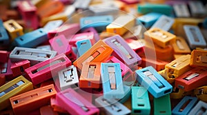 Colorful Plastic Clip Pins For Overstock Venture