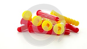 Colorful plastic dowels