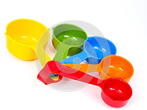 Colorful plastic measuring utensil