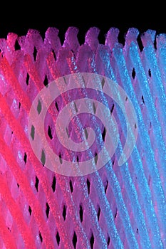 Colorful plastic mesh