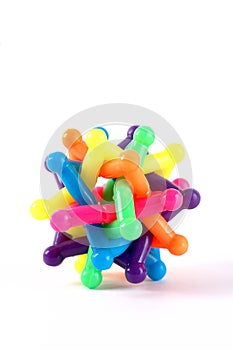 Colorful plastic rubber ball