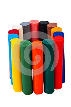 Colorful plasticine bars.
