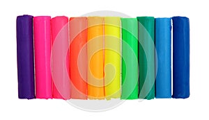 Colorful plasticine bars