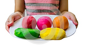 Colorful play dough