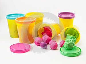 Colorful play dough