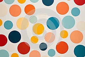 Colorful polka dot background pattern material,Generative AI