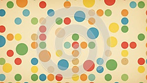 Colorful Polka Dot Pattern Background
