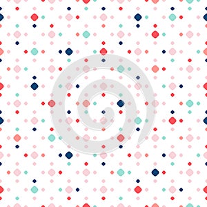 Colorful polka dot seamless pattern. Baby pattern. Girls pattern. boys pattern.