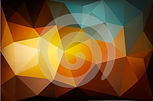 Colorful Polygon abstract background.