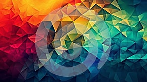 Colorful polygonal vector background. Abstract polygonal vector background generative ai