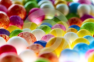 Colorful polysterene balls