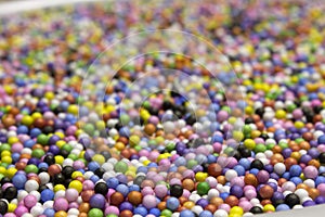Colorful Polysterene Balls background