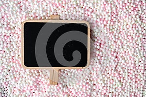 Colorful Polystyrene foam background close up