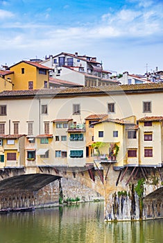 Colorful Ponte Vecchio in the historiccenter of Florence